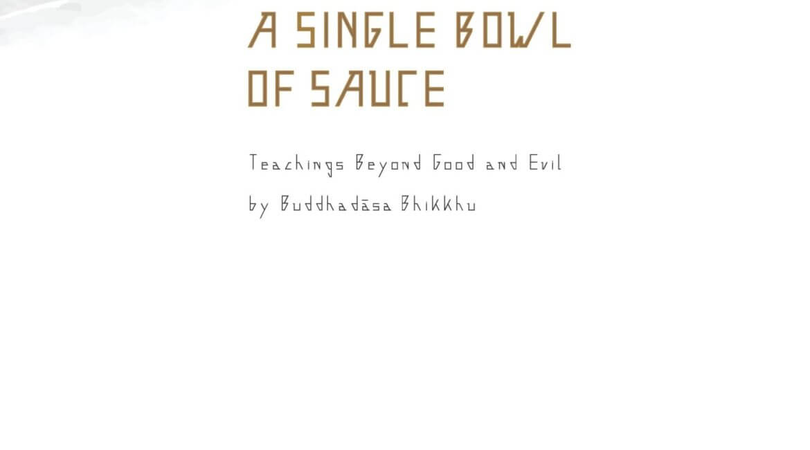 A Single Bowl of Sauce : Teachings Beyond Good & Evil 10 2044831
