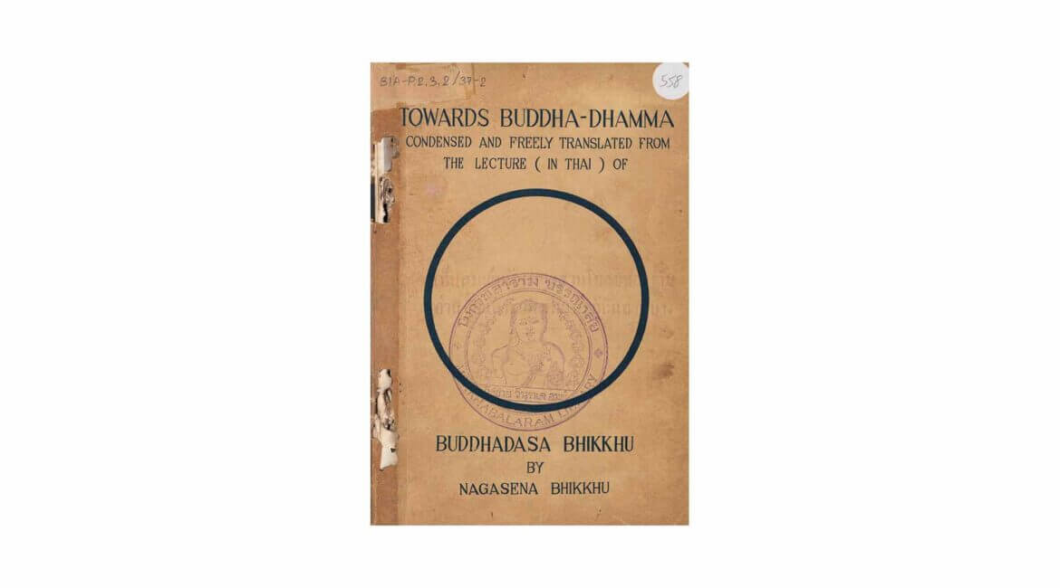 TOWARDS BUDDHA-DHAMMA (1968) 9 TOWARDS BUDDHA DHAMMA 1968