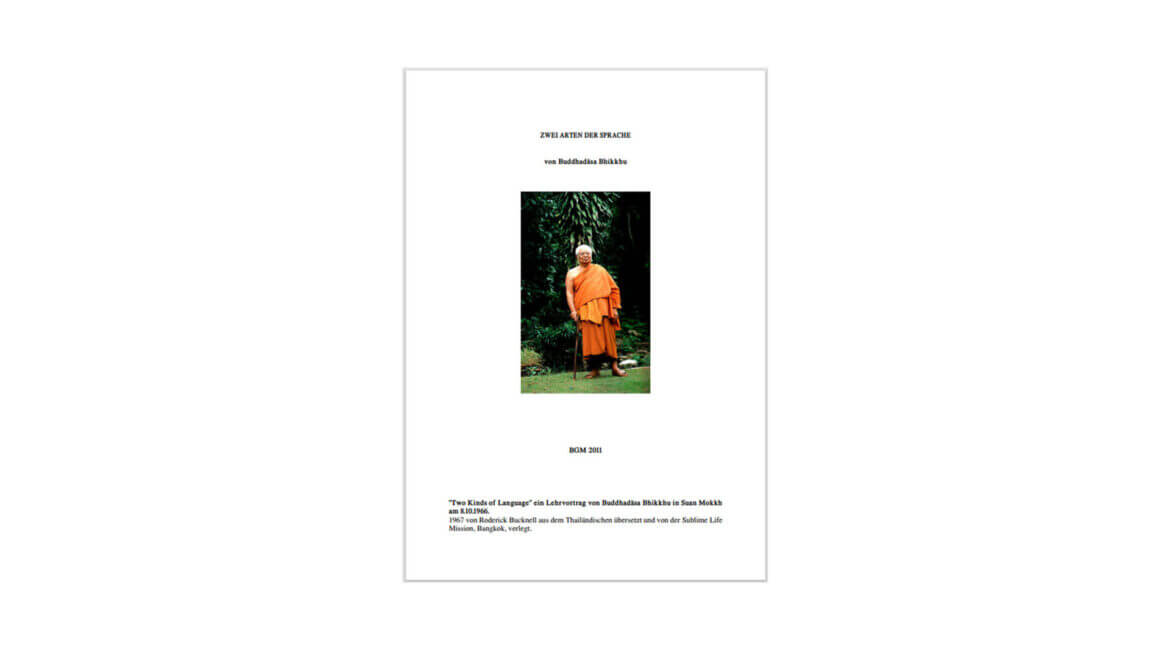 ZWEI ARTEN DER SPRACHE (2011) 17 ZWEI ARTEN DER SPRACHE 2011