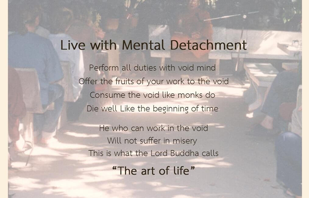 Live with Mental Detachment 1 01 Dhamma Likhit