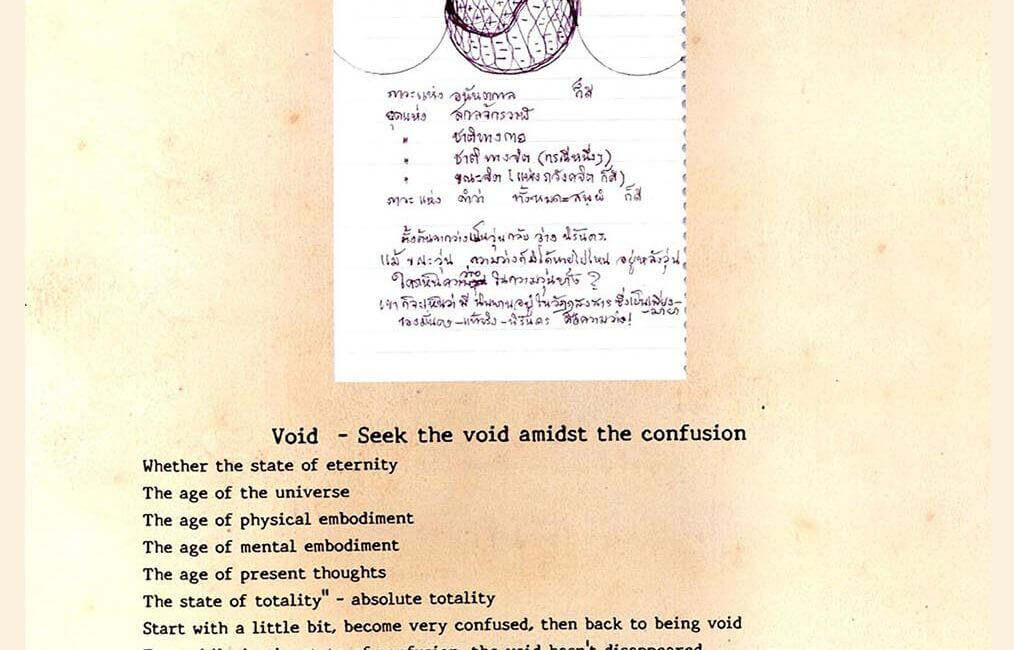 Void - Seek the void amidst the confusion 12 17 Dhamma Likhit