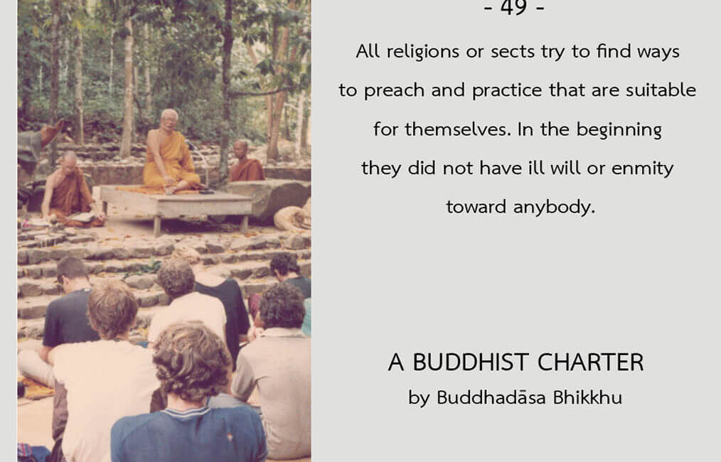 A Buddhist Charter #49 16 A Buddhist Charter 49