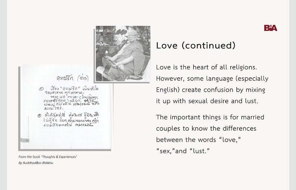 Love (continued) 10 ThoughtsExperiences 15