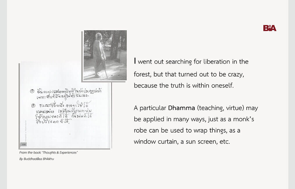 I went out searching for liberation... 12 ThoughtsExperiences 37