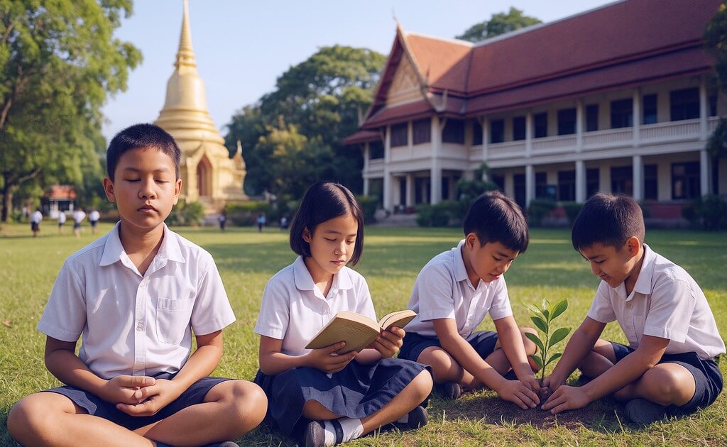การศึกษาแนวพุทธ: แนวคิด สมเด็จพระพุทธโฆษาจารย์ (ป. อ. ปยุตฺโต) พัฒนามนุษย์ด้วย ศีล สมาธิ ปัญญา 11 โรงเรียนวิถีพุทธ