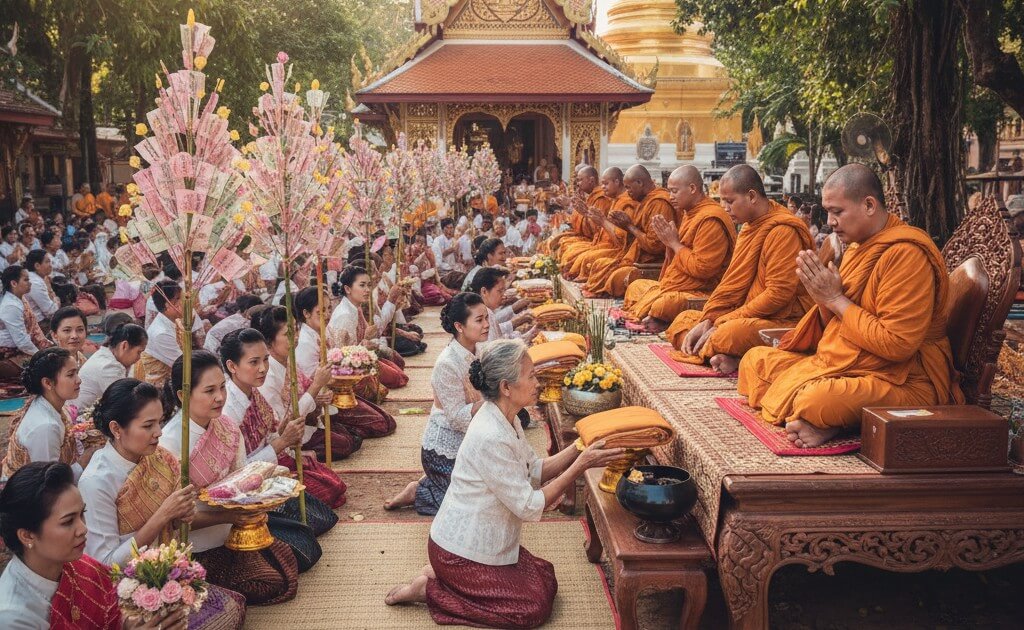 ความเป็นมาของ "กฐิน" และความมุ่งหมายเดิมที่เพี้ยนไปในปัจจุบัน 1 ทอดกฐิน