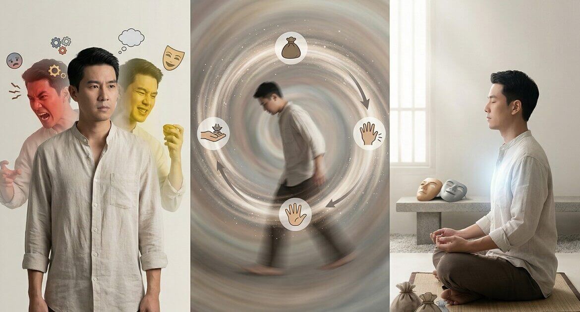 คนโง่ไม่รู้จักพักผ่อน คืออะไร? ทำไมชีวิตเราถึงเหนื่อยไม่จบ และทางออกคือ “จิตว่าง” 5 Gemini Generated Image itxb6xitxb6xitxb