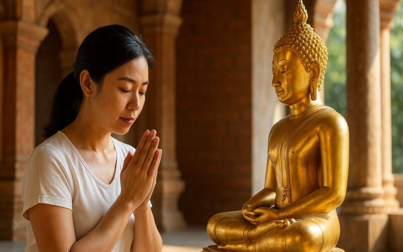 ไหว้พระ ปลอบใจ ฝึกใจ ปัญญา สติ