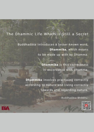 The Dhammic Life (1)